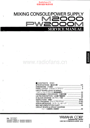 Yamaha-PW2000M-psu-sm 维修电路原理图.pdf