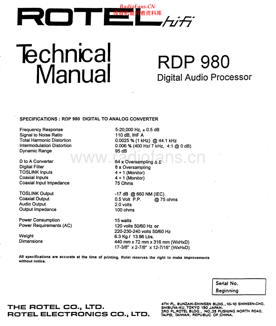 Rotel-RDP980-dap-sm 维修电路原理图.pdf_第1页