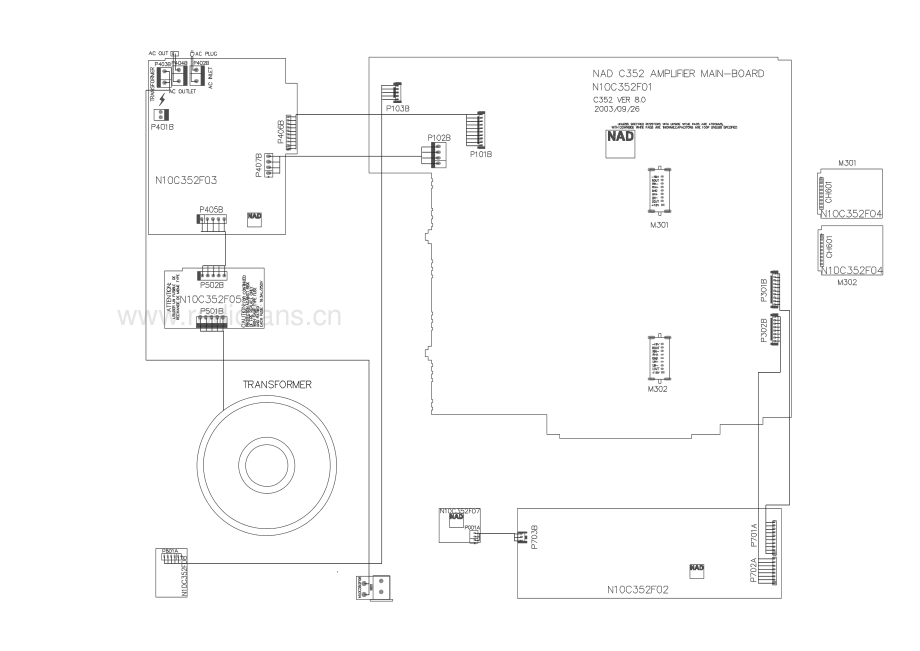 NAD-C352-int-sm 维修电路原理图.pdf_第3页