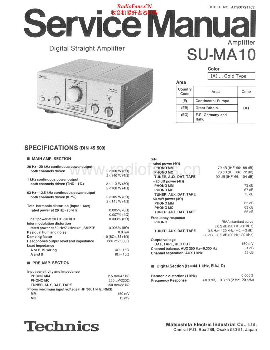 Technics-SU-MA10-int-sm(1) 维修电路原理图.pdf_第1页