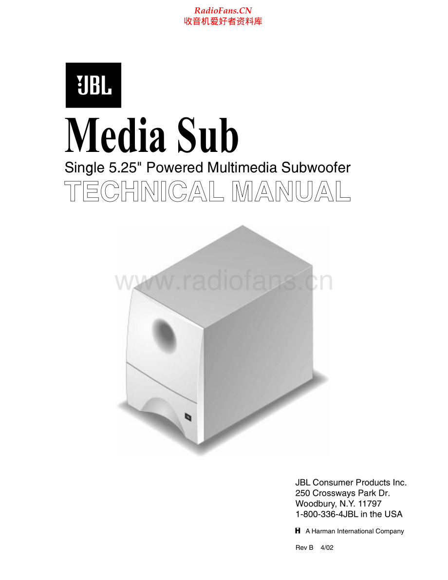 JBL-MediaSub-sub-sm 维修电路原理图.pdf_第1页