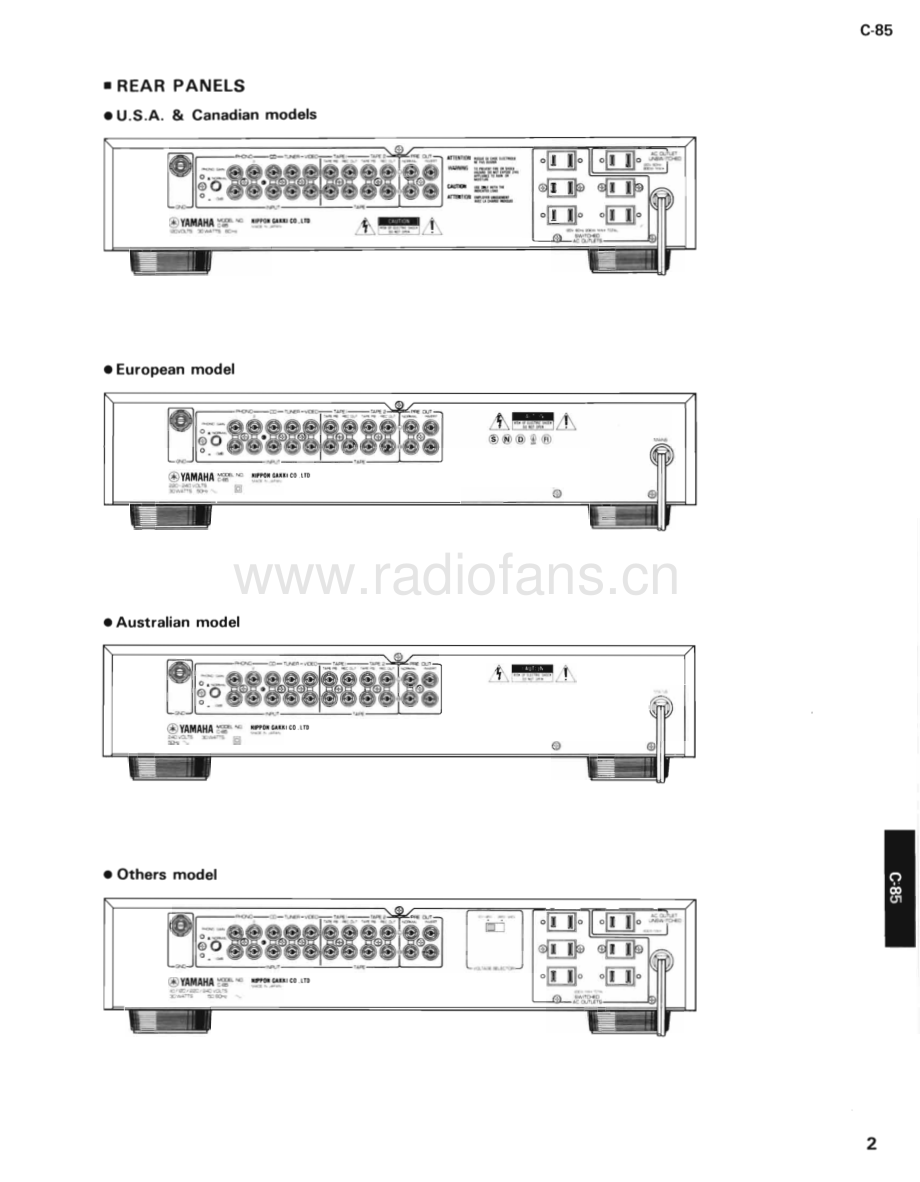 Yamaha-C85-pre-sm(1) 维修电路原理图.pdf_第3页