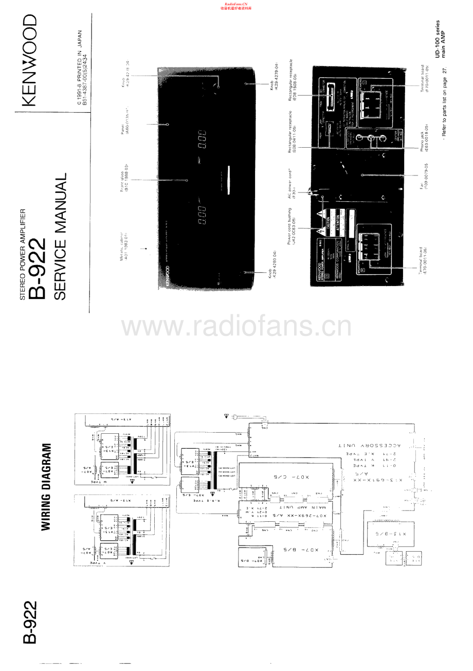 Kenwood-B922-pwr-sm 维修电路原理图.pdf_第1页