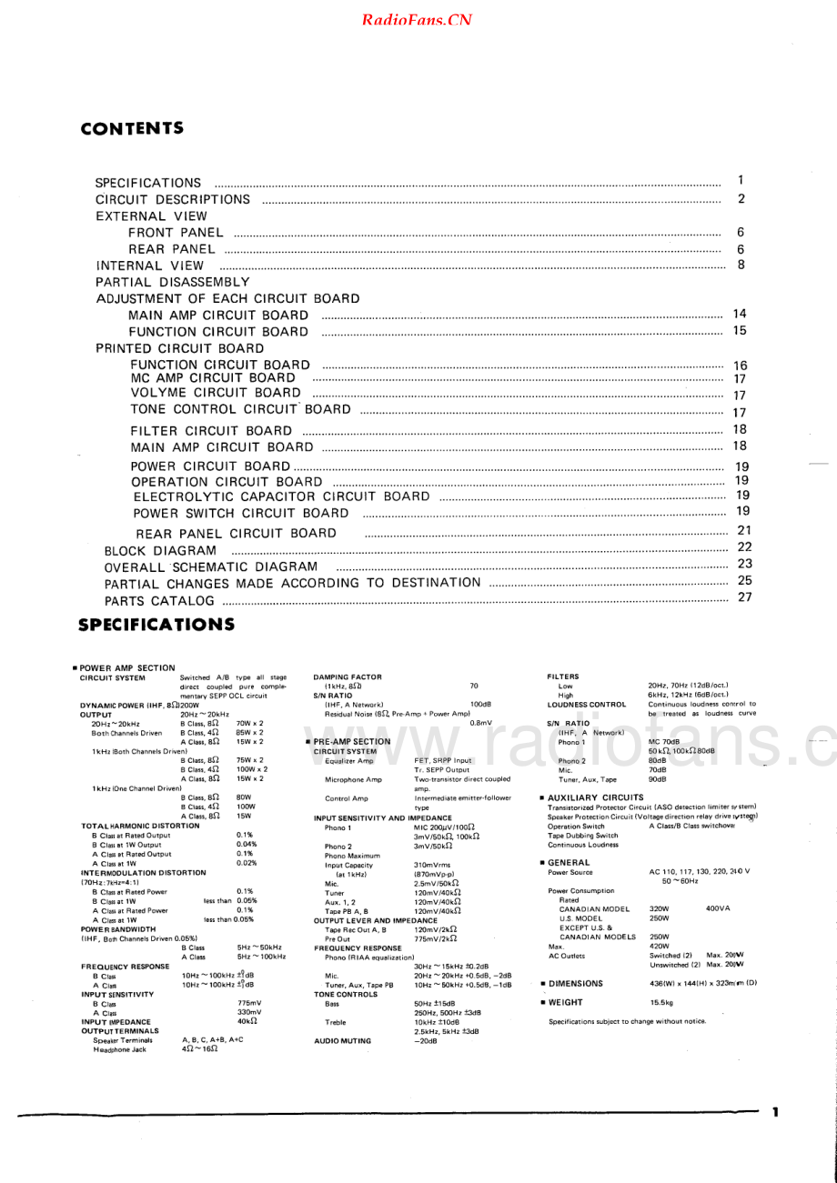 Yamaha-CA1000-int-sm 维修电路原理图.pdf_第1页