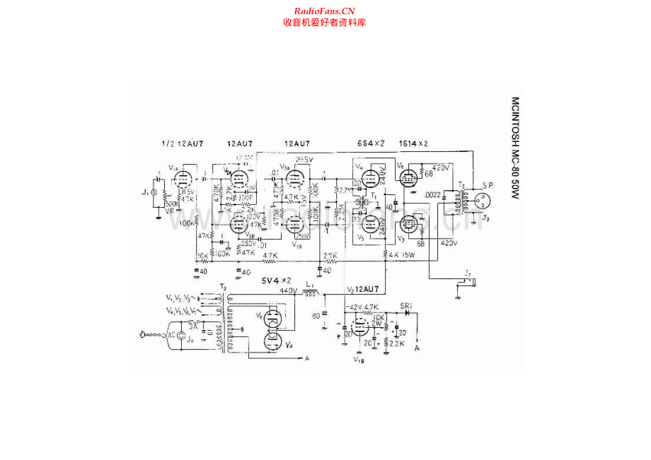 McIntosh-MC80-pwr-sch(1) 维修电路原理图.pdf_第1页