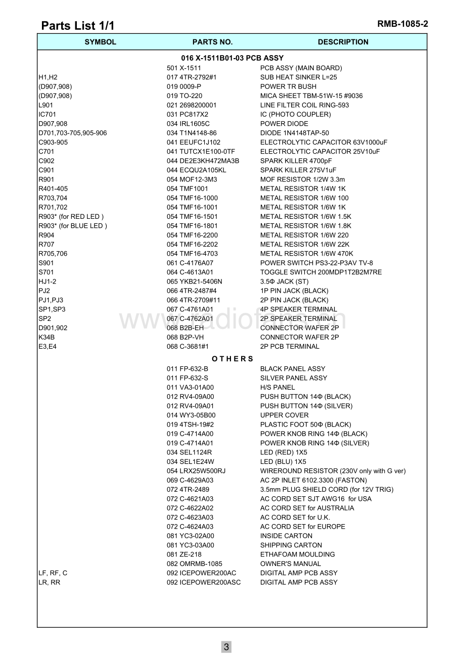 Rotel-RMB1085_2-pwr-sm 维修电路原理图.pdf_第3页