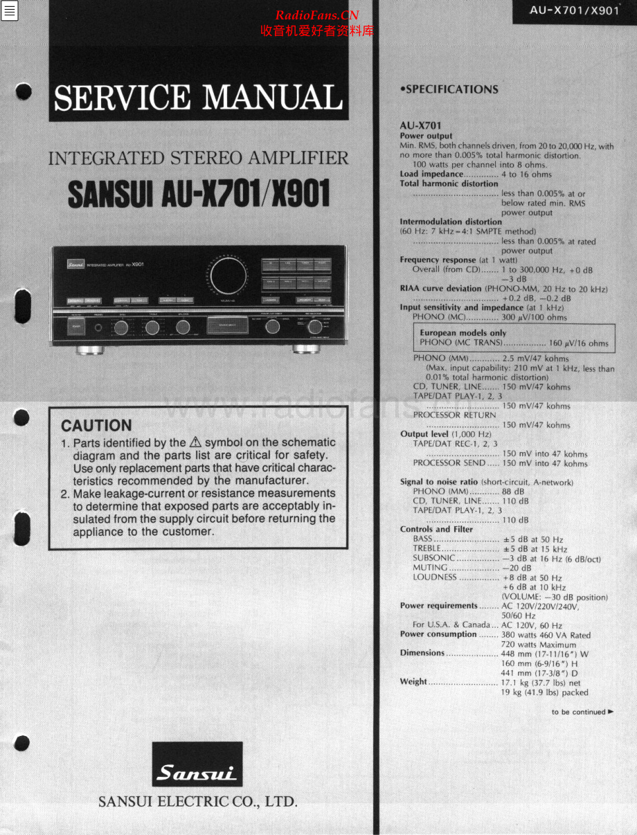 Sansui-AUX901-int-sm 维修电路原理图.pdf_第1页