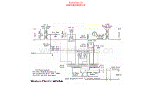 WesternElectric-WE43A-amp-sch 维修电路原理图.pdf