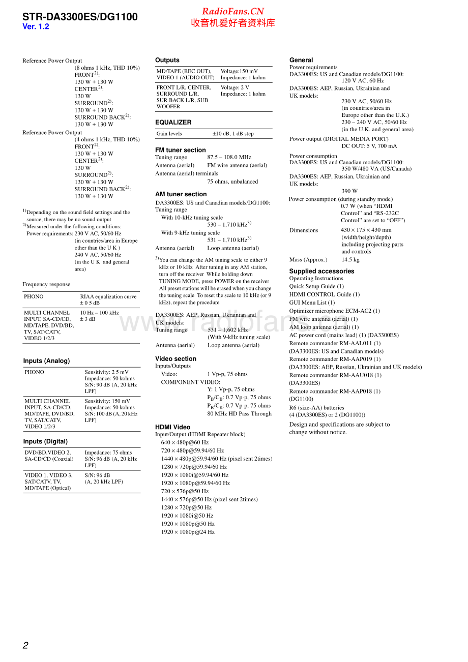 Sony-STRDA3300ES-avr-sm 维修电路原理图.pdf_第2页