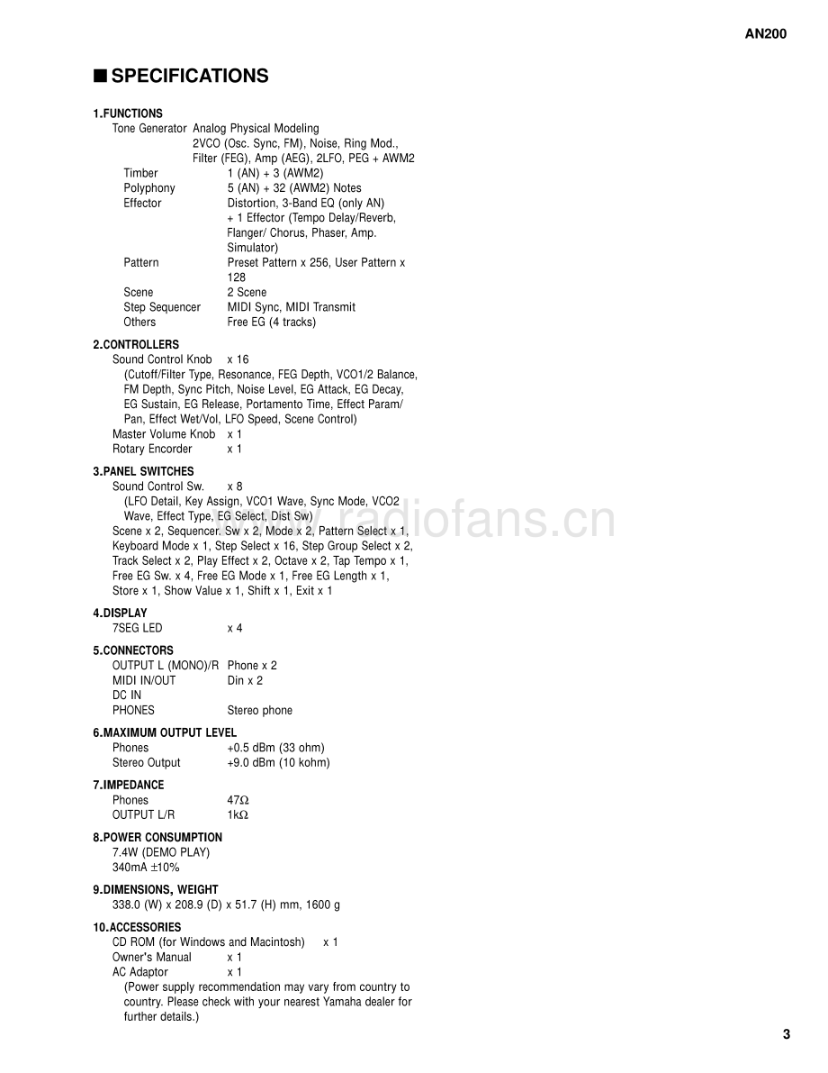 Yamaha-AN200-syn-sm(1) 维修电路原理图.pdf_第3页