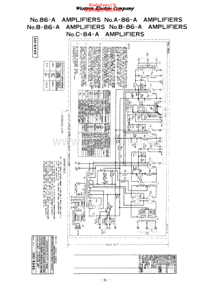 WesternElectric-86A-amp-sch 维修电路原理图.pdf