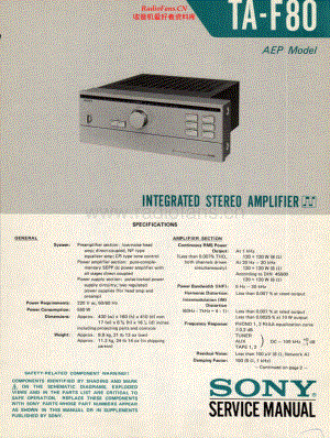 Sony-TAF80-int-sm 维修电路原理图.pdf