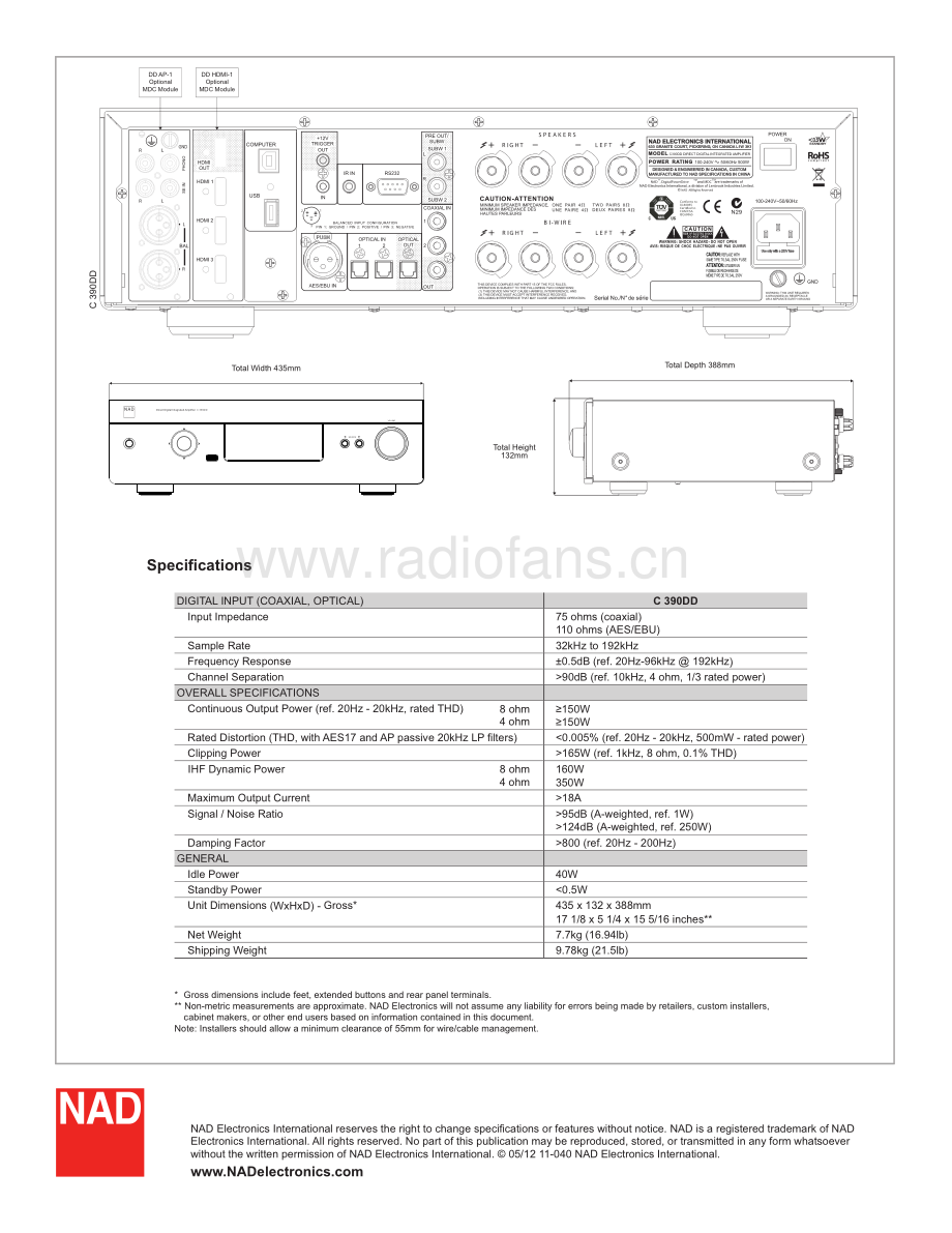 NAD-C390DD-int-sm 维修电路原理图.pdf_第3页