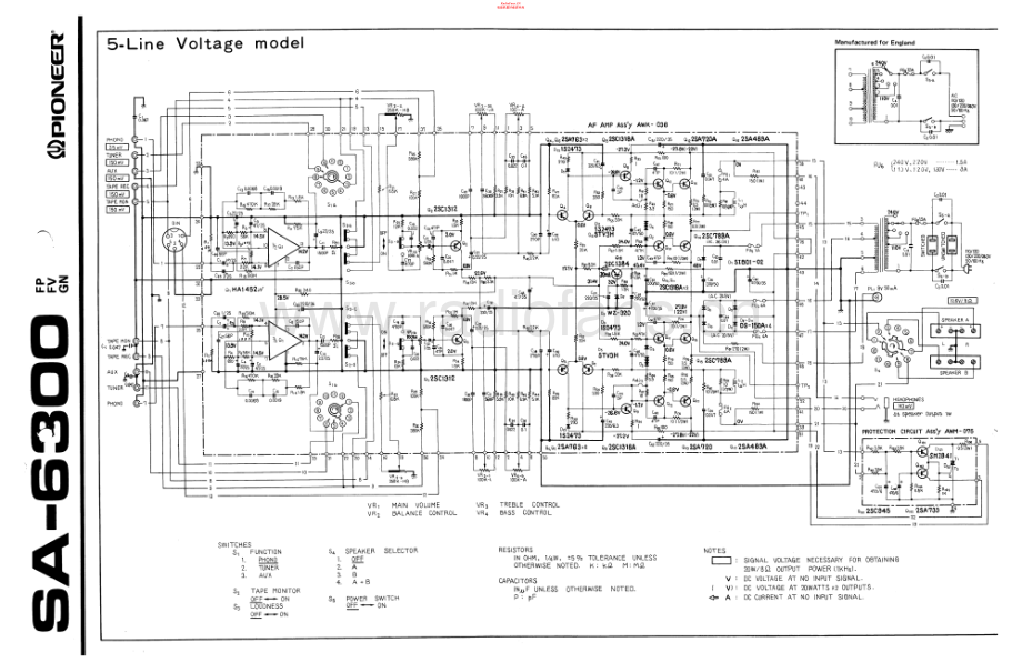 Pioneer-SA6300-int-sch 维修电路原理图.pdf_第1页