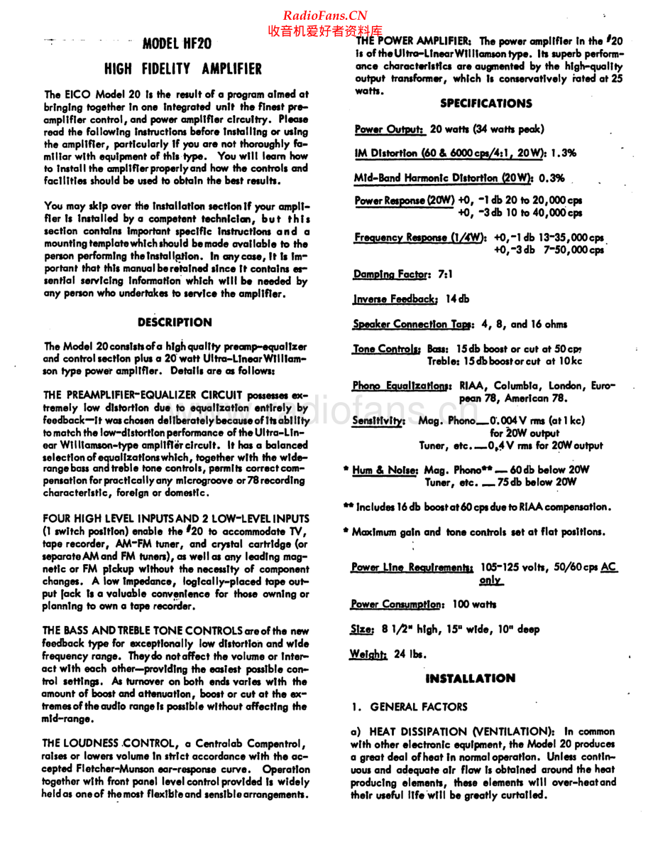 Eico-HF20-int-sch维修电路原理图.pdf_第2页