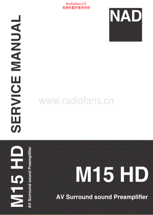 NAD-M15HD-avr-sm 维修电路原理图.pdf