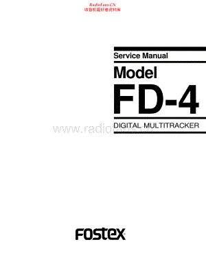 Fostex-FD4-dm-sm维修电路原理图.pdf
