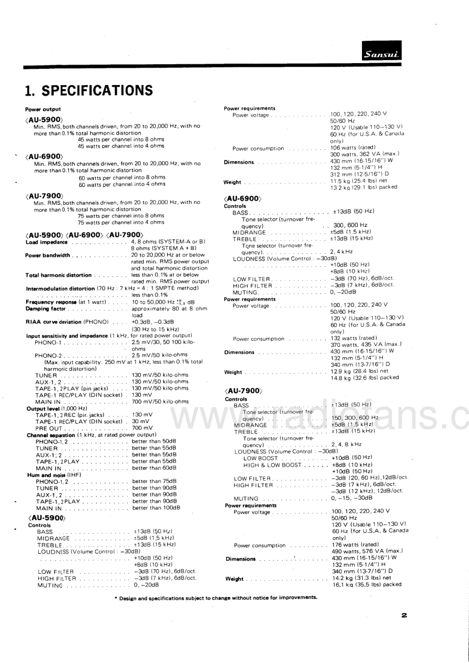 Sansui-AU6900-int-sm 维修电路原理图.pdf_第3页