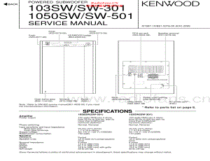 Kenwood-1050SW-spk-sm 维修电路原理图.pdf