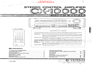 Yamaha-CX10000-pre-sm 维修电路原理图.pdf