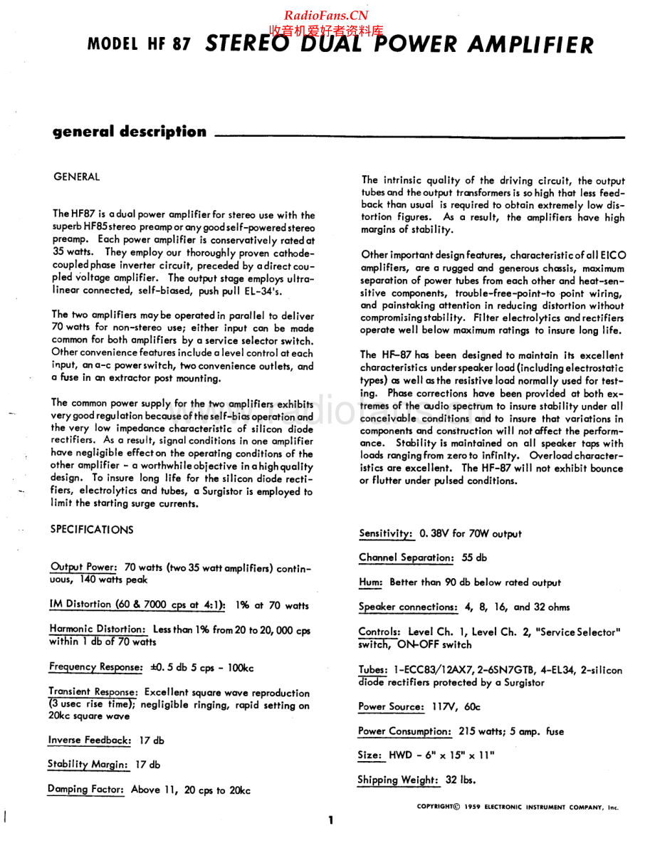 Eico-HF87-pwr-sm维修电路原理图.pdf_第2页