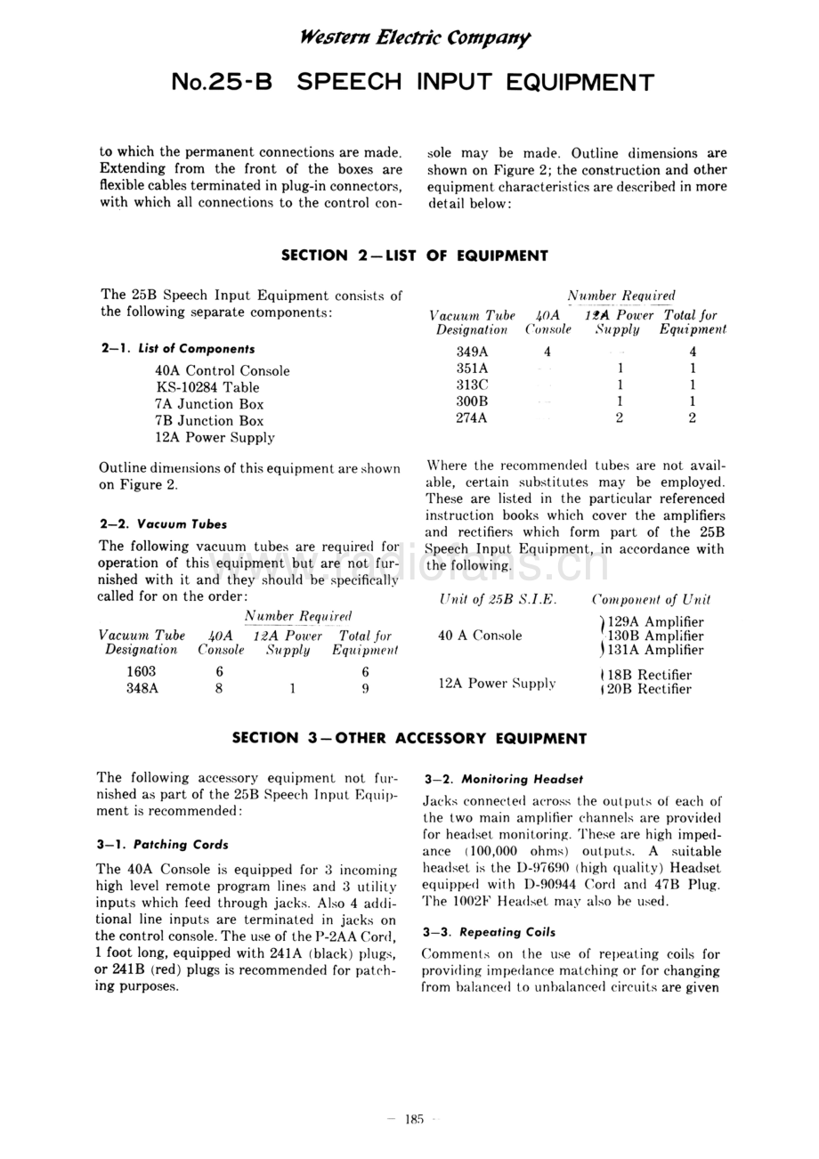 WesternElectric-25B-sie-sch 维修电路原理图.pdf_第3页