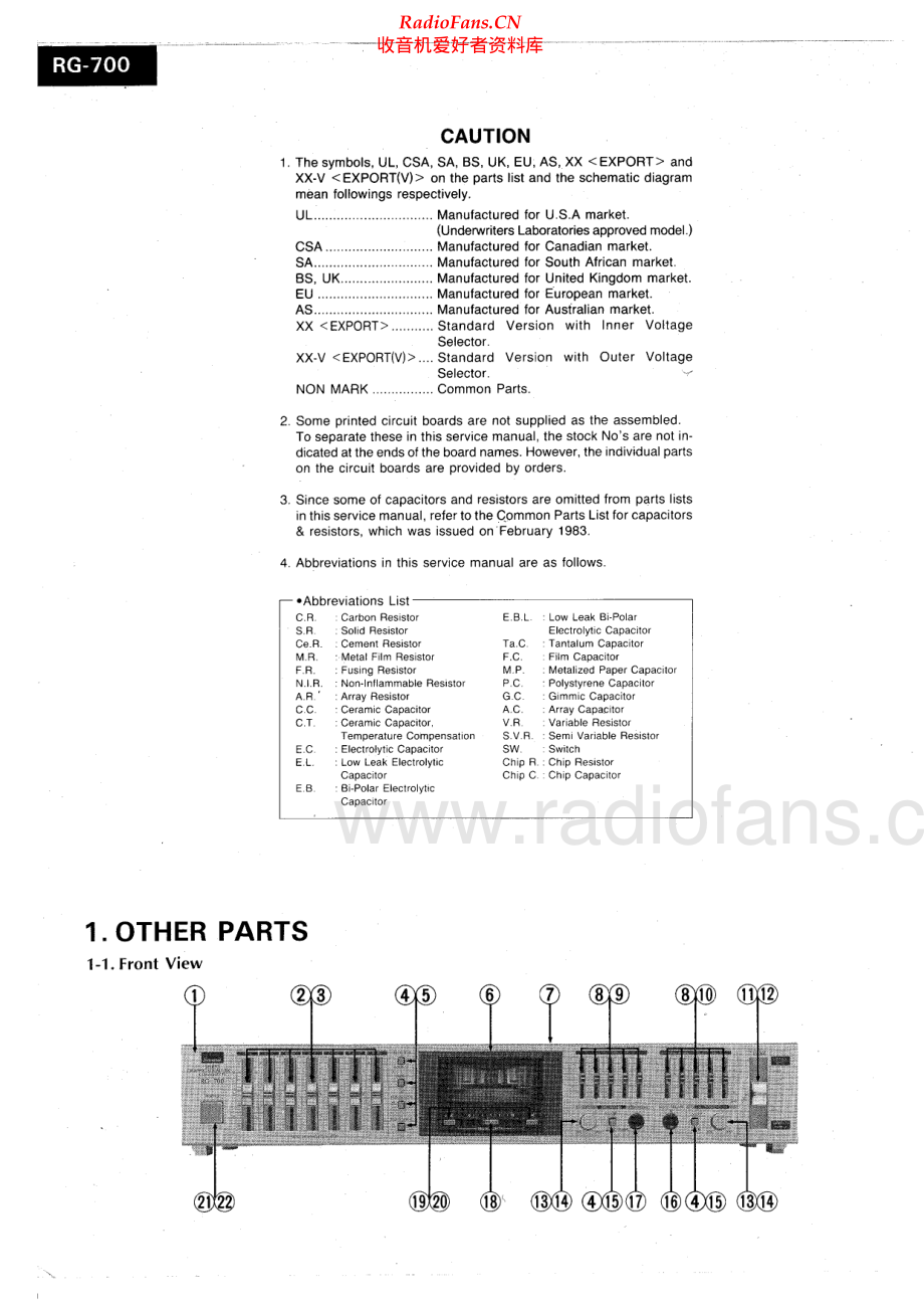 Sansui-RG700-eq-sm 维修电路原理图.pdf_第2页