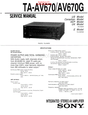 Sony-TAAV670G-int-sm 维修电路原理图.pdf