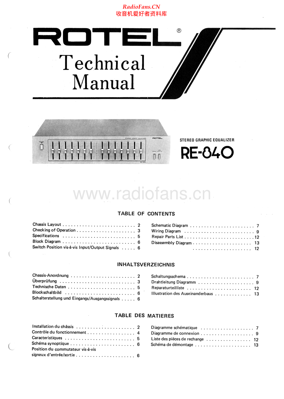 Rotel-RE840-eq-sm 维修电路原理图.pdf_第1页