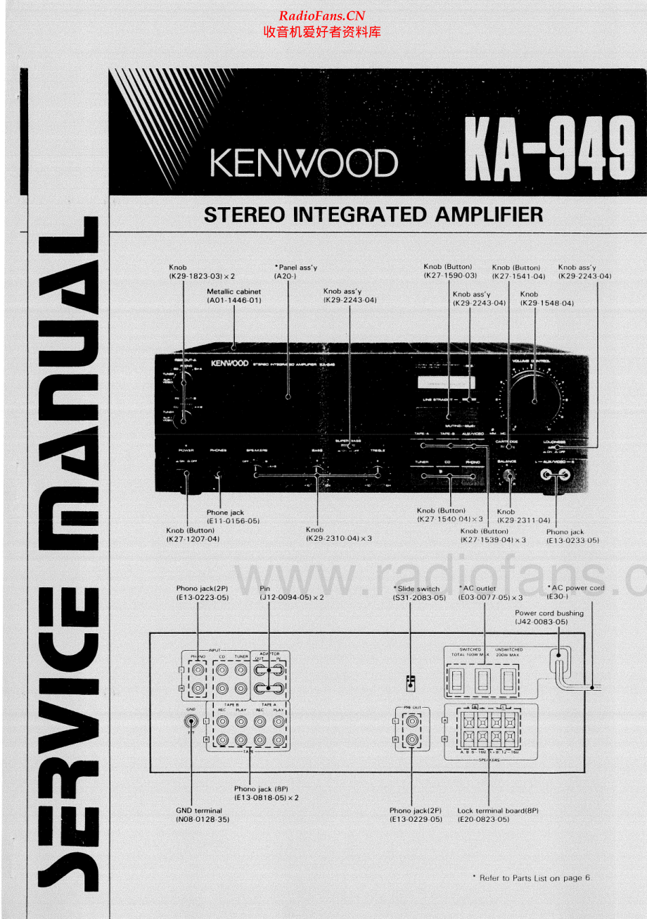 Kenwood-KA949-int-sm 维修电路原理图.pdf_第1页