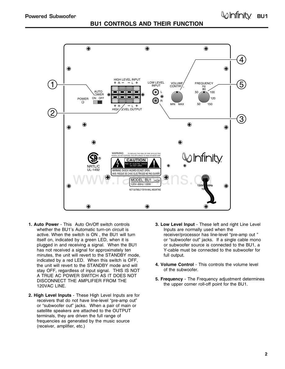 Infinity-BU1-sub-sm 维修电路原理图.pdf_第3页