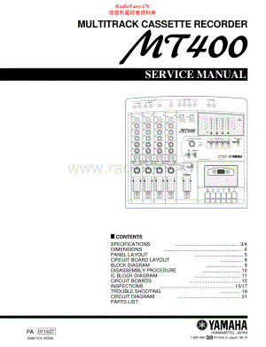 Yamaha-MT400-mcr-sm 维修电路原理图.pdf