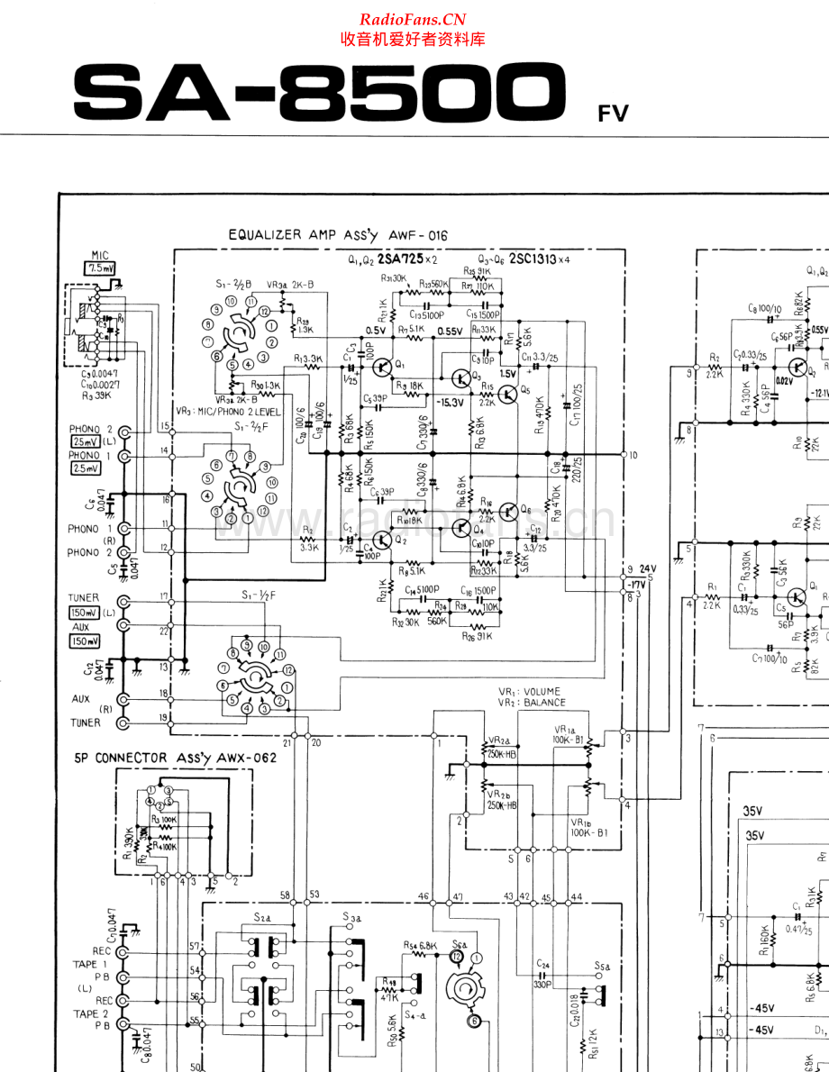 Pioneer-SA8500-int-sch 维修电路原理图.pdf_第1页