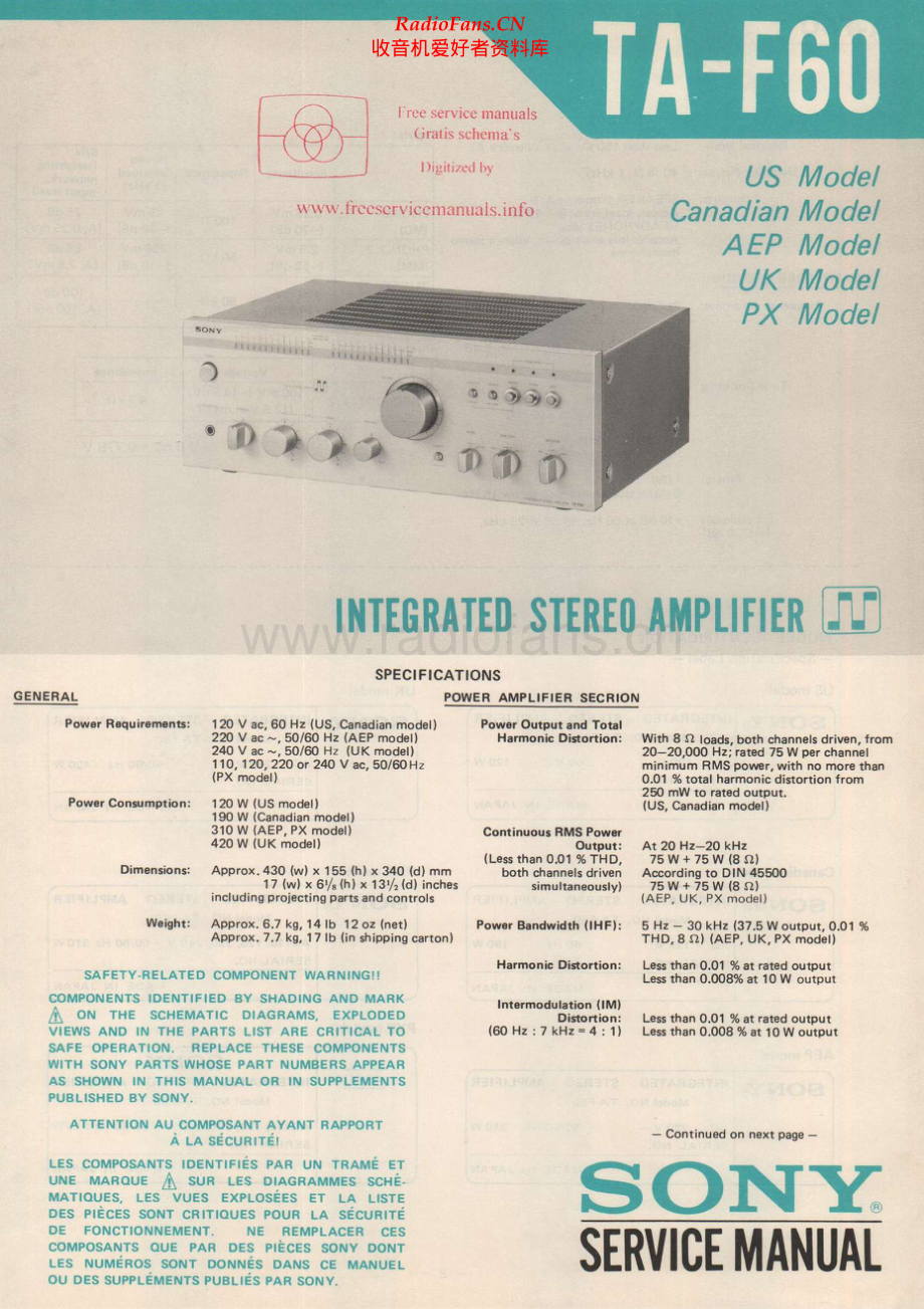 Sony-TAF60-int-sm 维修电路原理图.pdf_第1页