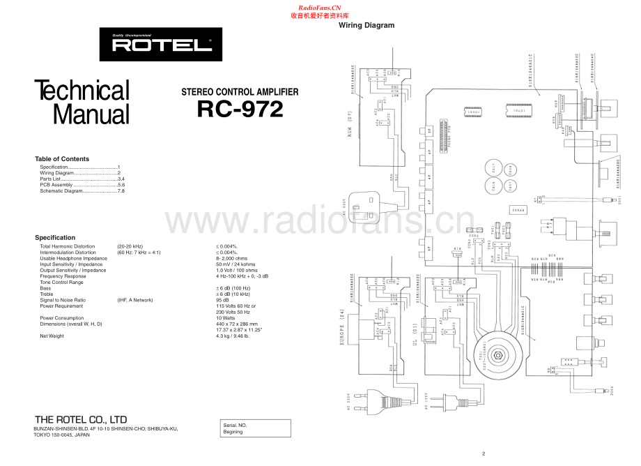 Rotel-RC972-pre-sm 维修电路原理图.pdf_第1页