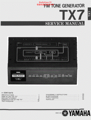 Yamaha-TX7-fmtg-sm(1) 维修电路原理图.pdf
