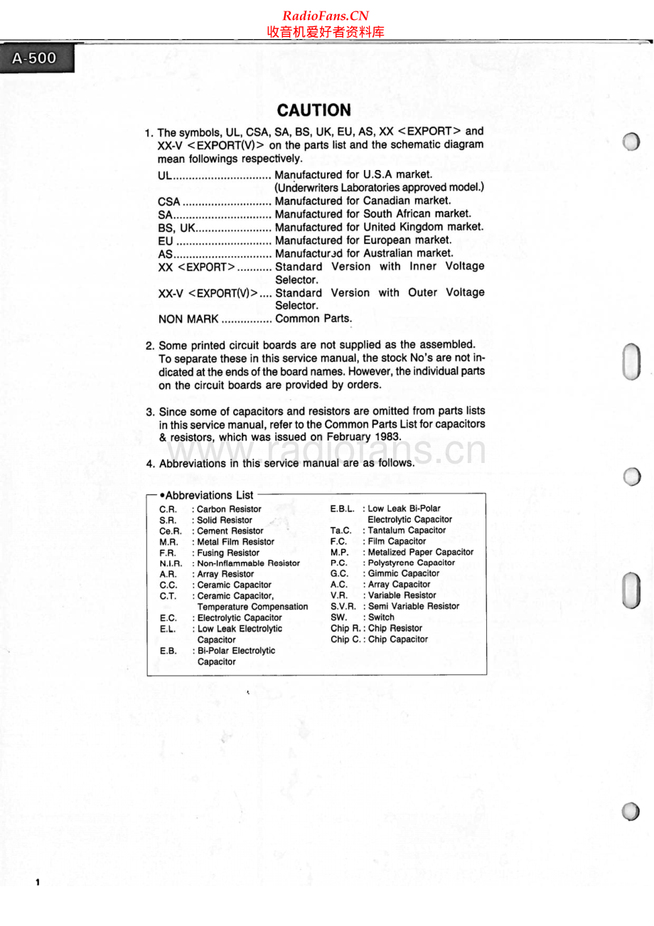 Sansui-A500-int-sm 维修电路原理图.pdf_第2页