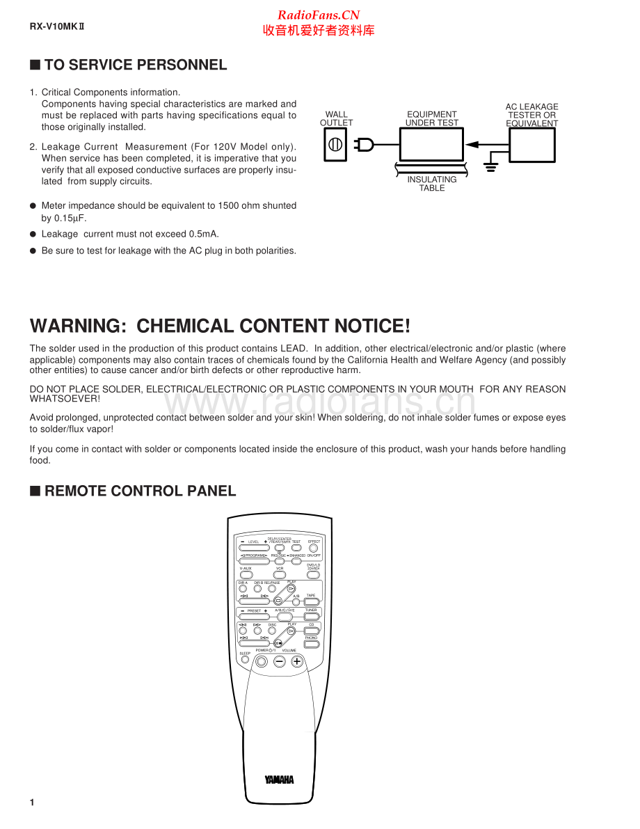 Yamaha-RXV10_MKII-avr-sm(1) 维修电路原理图.pdf_第2页