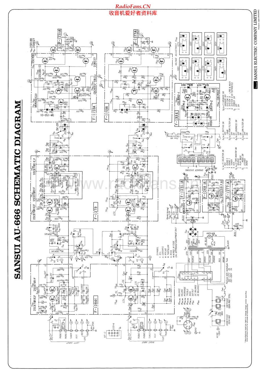 Sansui-AU666-int-sch 维修电路原理图.pdf_第1页