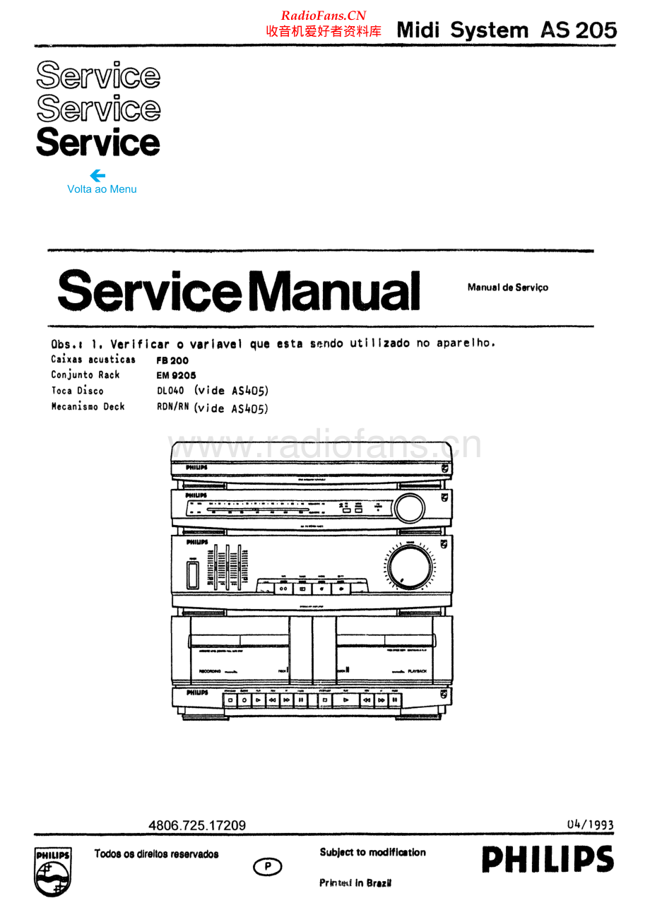 Philips-AS205-ms-sm 维修电路原理图.pdf_第1页