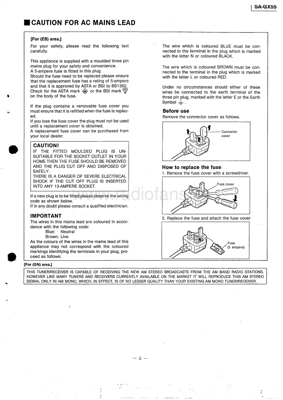 Technics-SAGX550-avr-sm 维修电路原理图.pdf_第3页