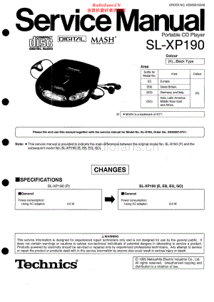 Technics-SLXP190-dm-sm(1) 维修电路原理图.pdf