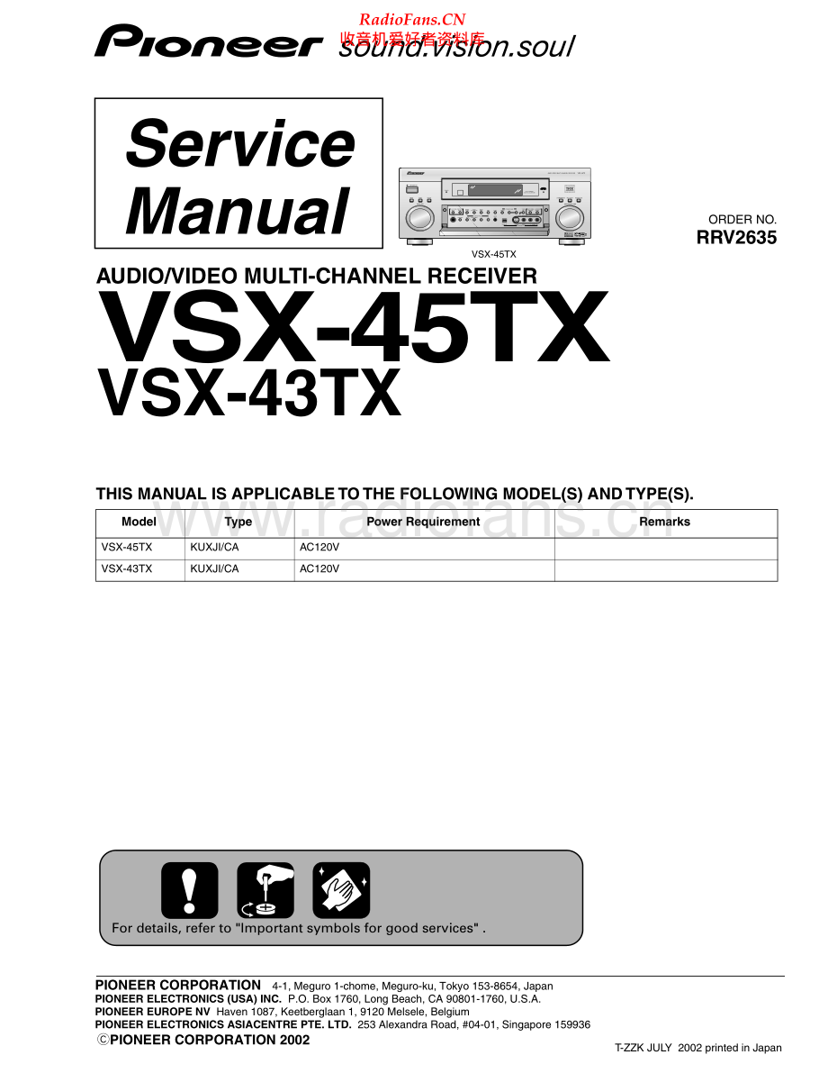 Pioneer-VSX43TX-avr-sm 维修电路原理图.pdf_第1页