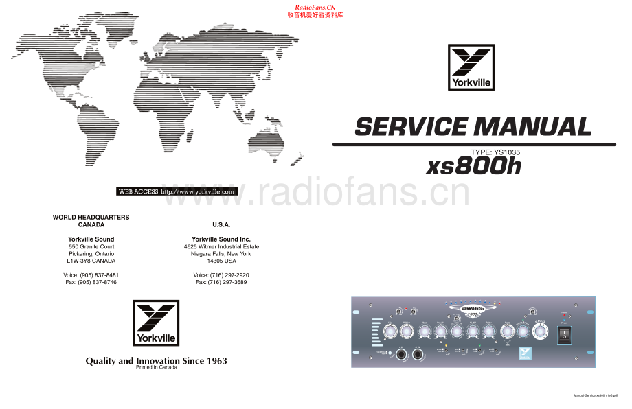 Yorkville-XS800H-pwr-sm 维修电路原理图.pdf_第1页