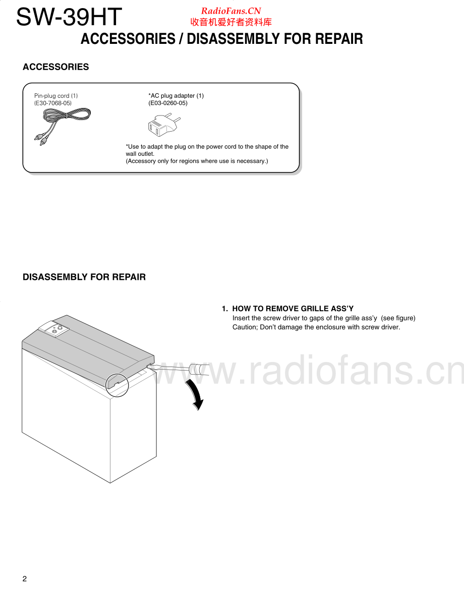 Kenwood-SW39HT-spk-sm 维修电路原理图.pdf_第2页