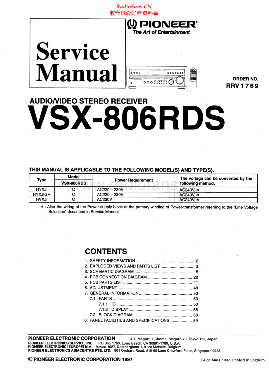 Pioneer-VSX806RDS-avr-sm 维修电路原理图.pdf_第1页