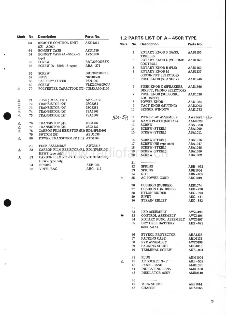 Pioneer-A450R-int-sm 维修电路原理图.pdf_第3页