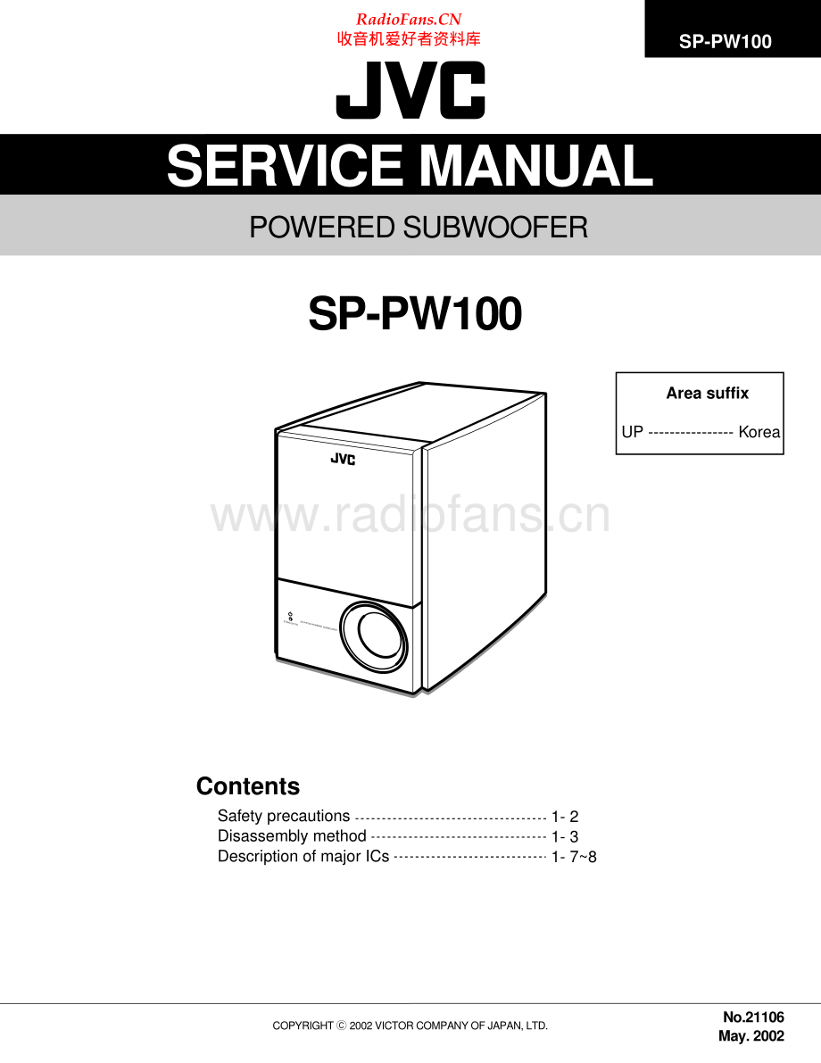 JVC-SPPW100-sub-sm 维修电路原理图.pdf_第1页