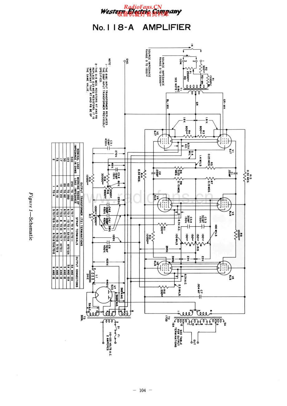 WesternElectric-118A-pwr-sch 维修电路原理图.pdf_第2页