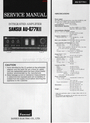 Sansui-AUG77X_MKII-int-sm 维修电路原理图.pdf